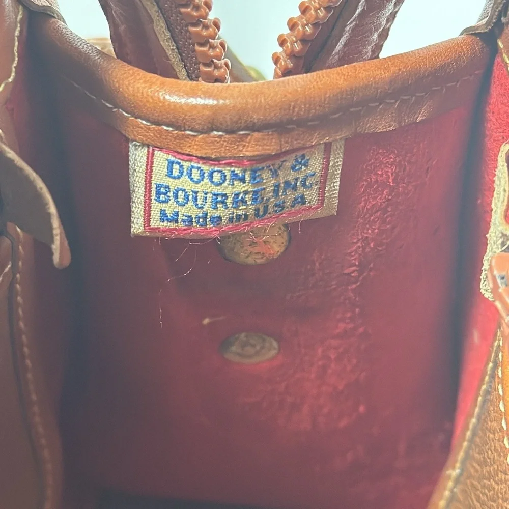 Vintage Dooney and Bourke Pebbled Leather Handbag